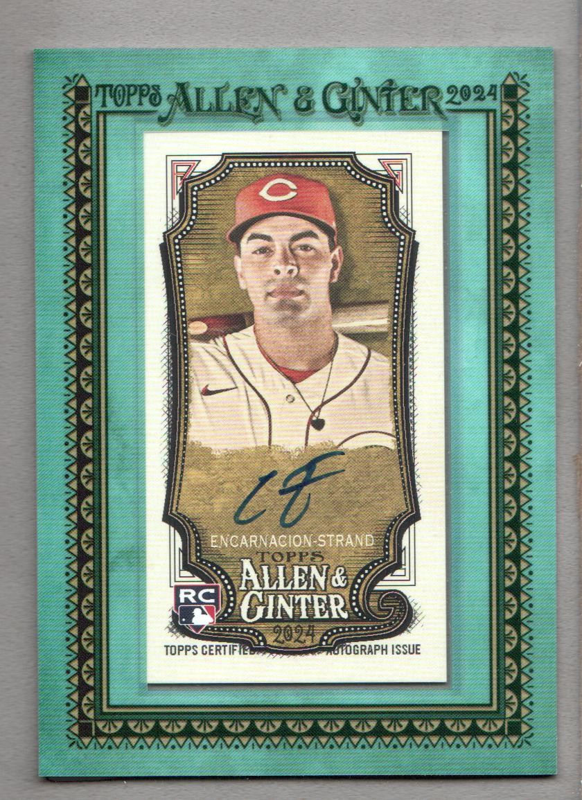 2024 Allen & Ginter Framed Mini Blue Frame Christian Encarnacion-Strand Auto /50