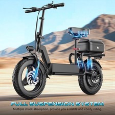 New Electric Scooter with Seat, Commuter Fold...
