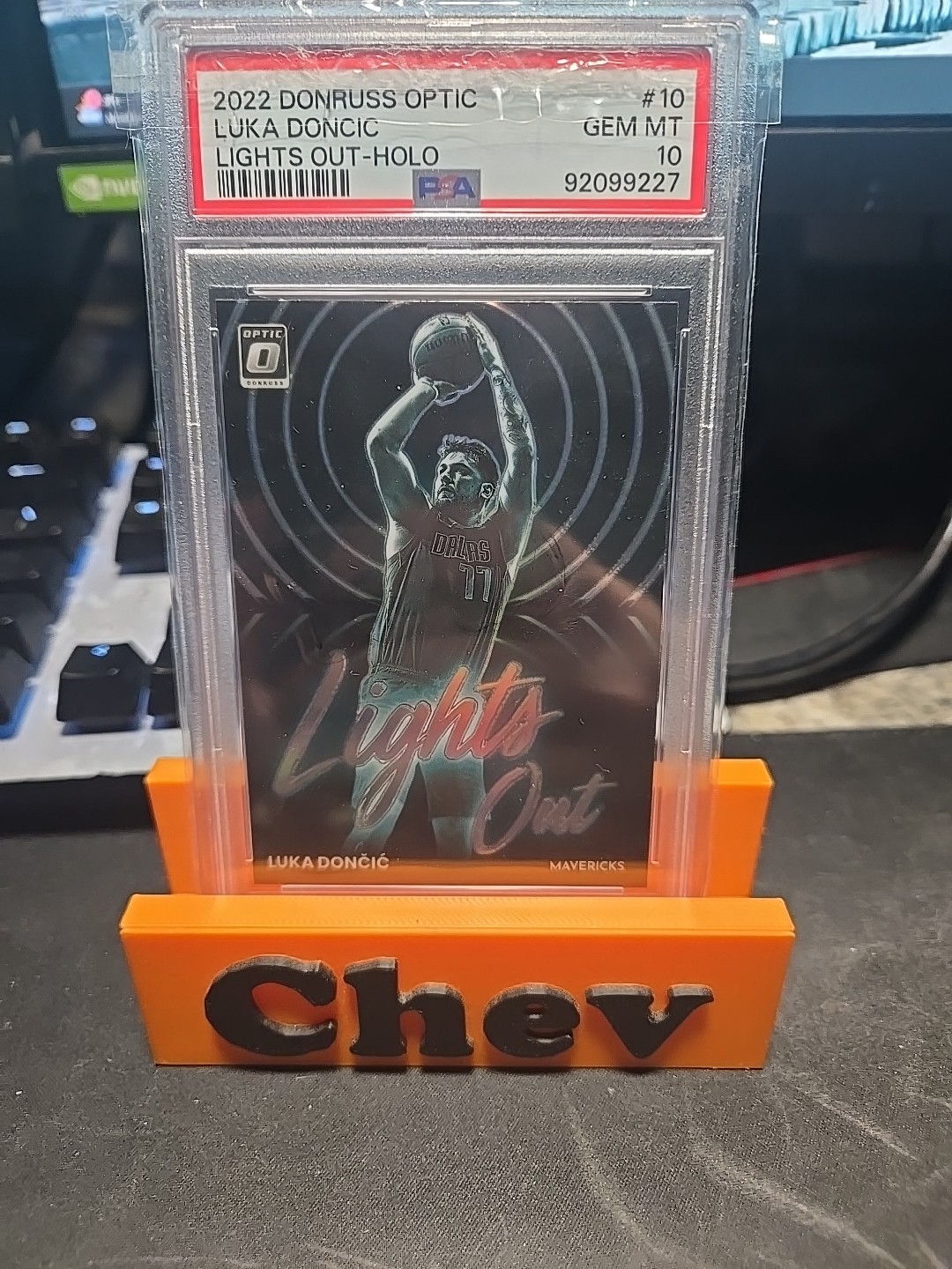 2022 Donruss Optic Luka Doncic Lights Out Holo Psa 10