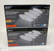 Commercial Electric Ultra Slim 6" Color Selectable Recessed LED Kit 8-pk New