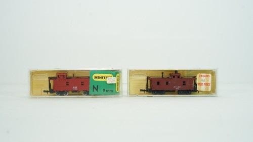 Minitrix scala N caboose lotto 8x PRR B&O L&N UP SF L&N B5 - Foto 2 di 9