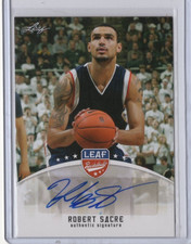 ROBERT SACRE NCAA Gonzaga 2012-13 Leaf Basketball RC Auto #BA-RS1 Card