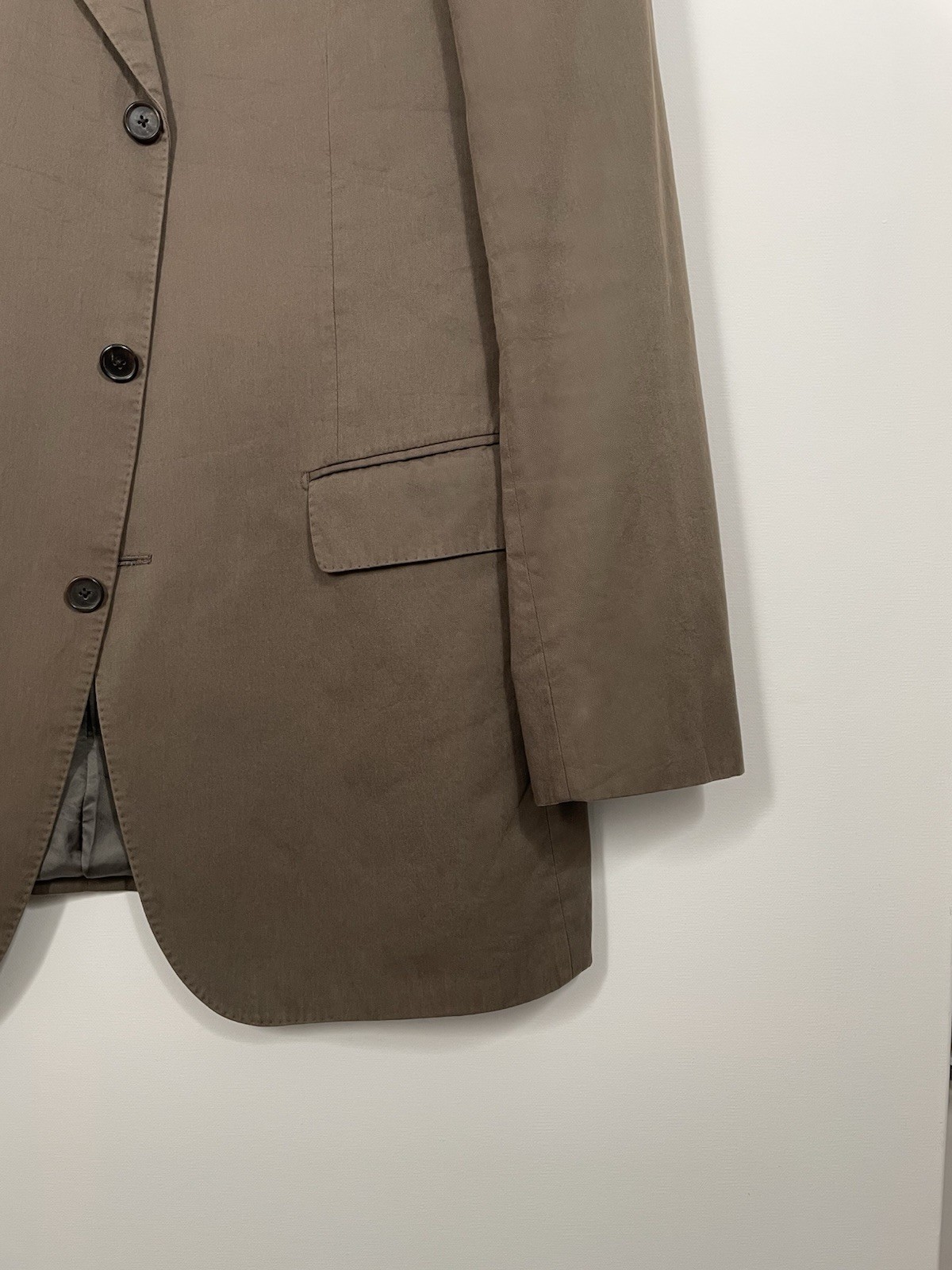 Giacca Blazer Casual GIEVES & HAWKES Of Savile Fila 100% Cotone Marrone 44L