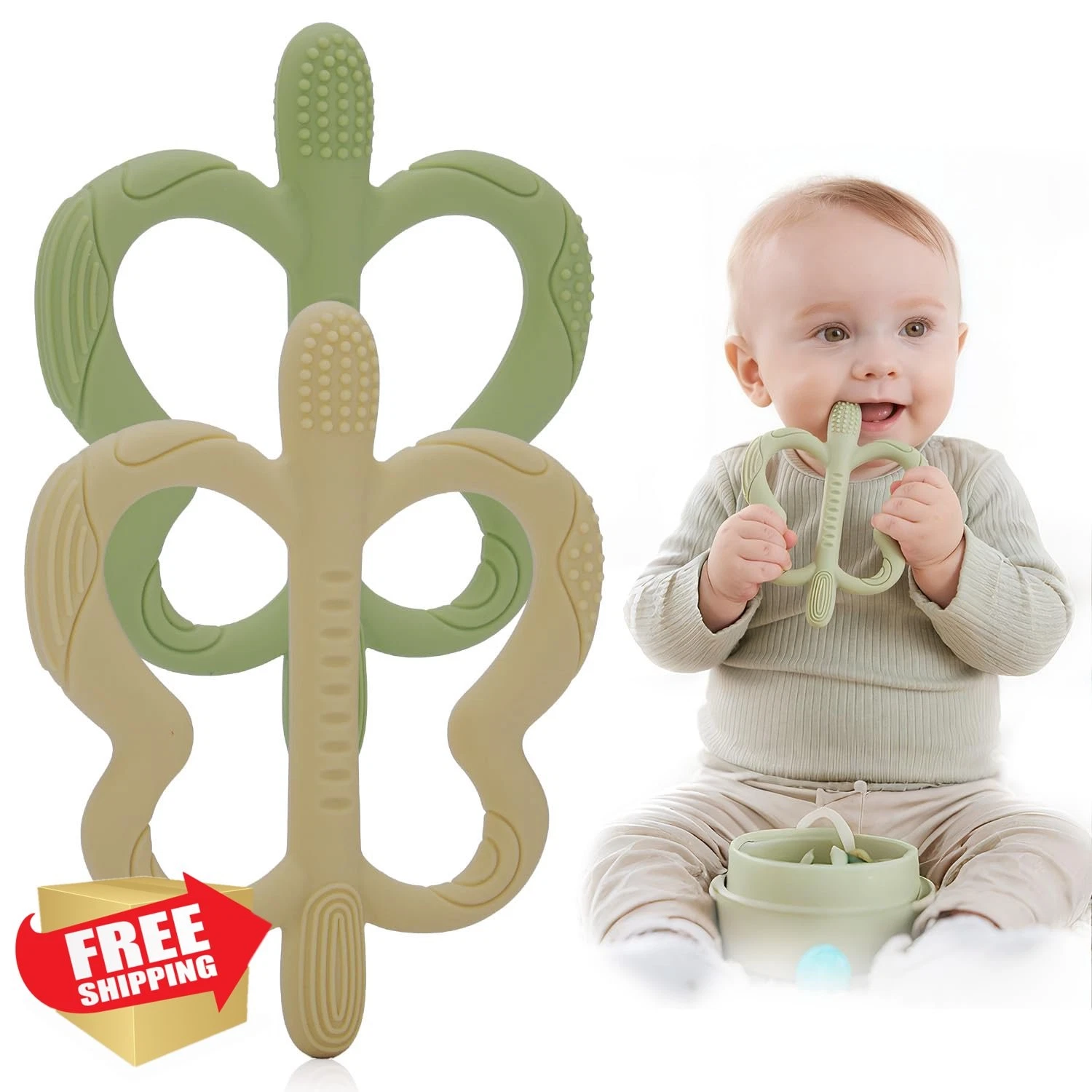 Spearlcable Baby Teether 2 Pack