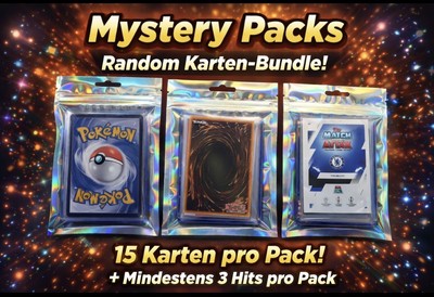   Mystery Pack Pokémon, Yu-Gi-Oh, Fußball   mind. 3 Hits GARANTIERT  