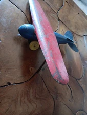 Antique Steel Toy Plane 1920s
