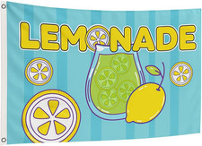 Lemonade Flag - Lemonade Banner - Lemonade Sign for Decorations, Business and Ho