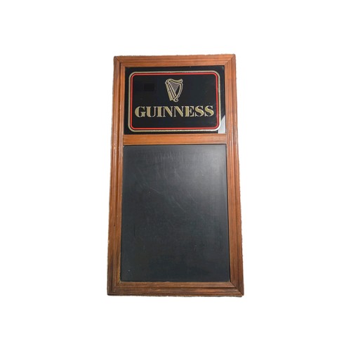 Vintage Guinness Chalkboard Sign Wood Frame Gold Foil Logo Pub Bar Decor Beeco