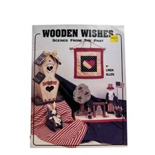 Vintage Wooden Wishes Scenes From The Past Craft Instruction Booklet 1990 Paint