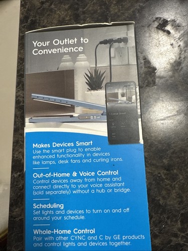 GE 93103491 Cync C-Life Smart Plug, Voice Control - Quantity 1 - Picture 2 of 4