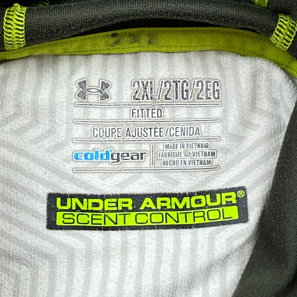 Under Armour Camouflage Hunting Scent Control Hoodie 2XL XXL Brown Performance - Image 4 of 4