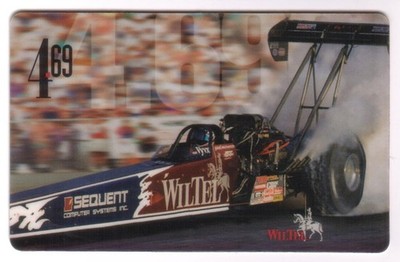 4,69 $ WilTel Gedenkt An Michael Brotherton Drag Racing SPECIMEN Telefonkarte
