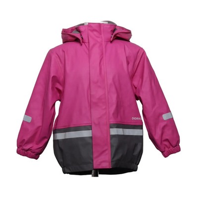 Didriksons, Regenjacke, Mädchen, Größe: 110, Pink/Grau #5oU