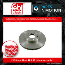 2x Brake Discs Pair Vented fits BMW X5 E53 3.0D Front 01 to 06 332mm Set Febi