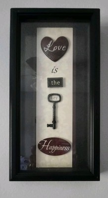 Framed ''Love Is The Key To Happiness''