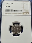 A NGC 1961 PF 68 Proof ROOSEVELT DIME Silver