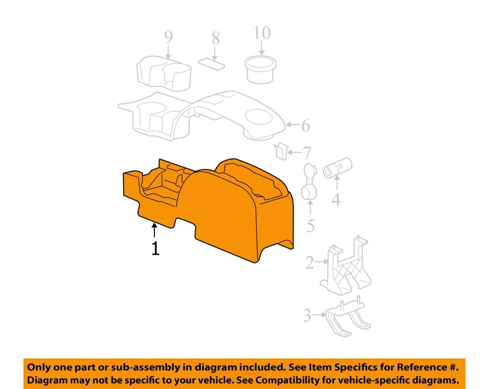 ADEQUADO PARA 2006-2011 CHEVROLET HHR CONSOLE ASM F FLR LWR CINZA 15854578 - NOVO FABRICANTE DE EQUIPAMENTO ORIGINAL - Imagem 2 de 3