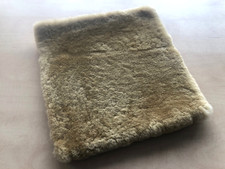 Autositzkissen Sitzschoner Kissen aus echtem Lammfell beige 40x40 cm 
