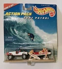 Hot Wheels Action Pack Surf Partol Jeep Playset Vintage Sealed** Damaged Package