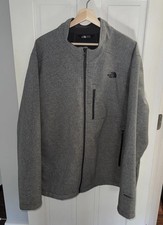 The North Face Gray Apex Bionic Jacket Mens Outdoor Full Zip Softshell XXL 2XL