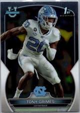2022 Bowman University Chrome #75 Tony Grimes
