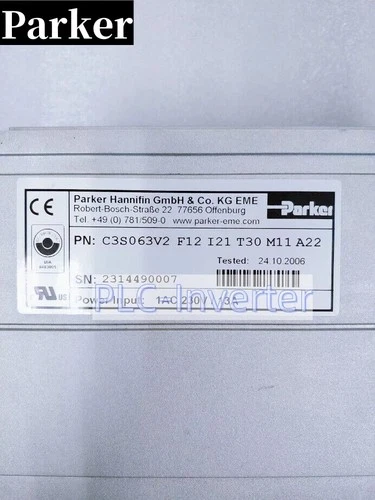 parker C3S063V2F12I21T30M11A22 Servo Drive C3S063V2F12I21T30M11A22