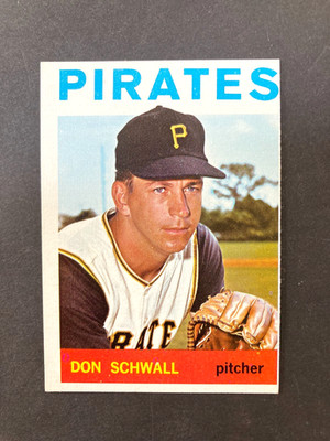 1964 Topps Baseball #558 Don Schwall, Pirates, High Number