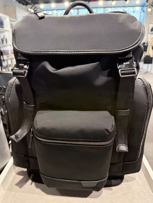 TUMI クリントン バックパックHARRISON ブラック USED NEW Tumi Harrison GRIFFEN FLAP 19.5” Nylon Laptop Backpack - BLACK