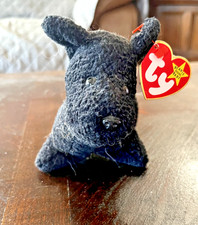 Ty Beanie Baby - Scottie the Dog 1996 with Tag - Black