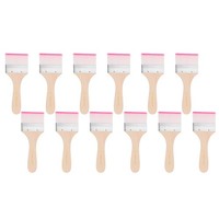 12-Teiliger Pinselset FüR Malen, 6,5 Cm Nylonflachpinsel, #10 Rot/Weiß