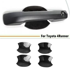 For Toyota 4Runner 2025+ Carbon Fiber Style Exterior Door Handle Bowl Cover Trim