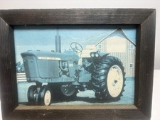Vintage John Deere 3010 Framed Glass Calendar Print Photo 1961-1963 Collectable