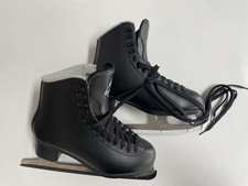 Jackson Finesse 452 Black Boot Figure Ice Skates Size 7 Mark 1-10 1/3 H2