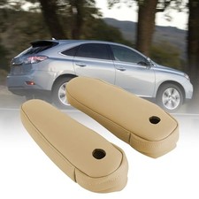 2pcs Leather Seat Replacement Armrest Cover Compatible with Lexus RX Beige Tan