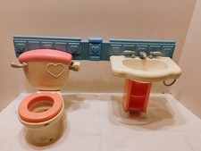 Fisher Price Little Mommy Gotta Go Vasino Accessorio Bagno Con Suoni 2007 