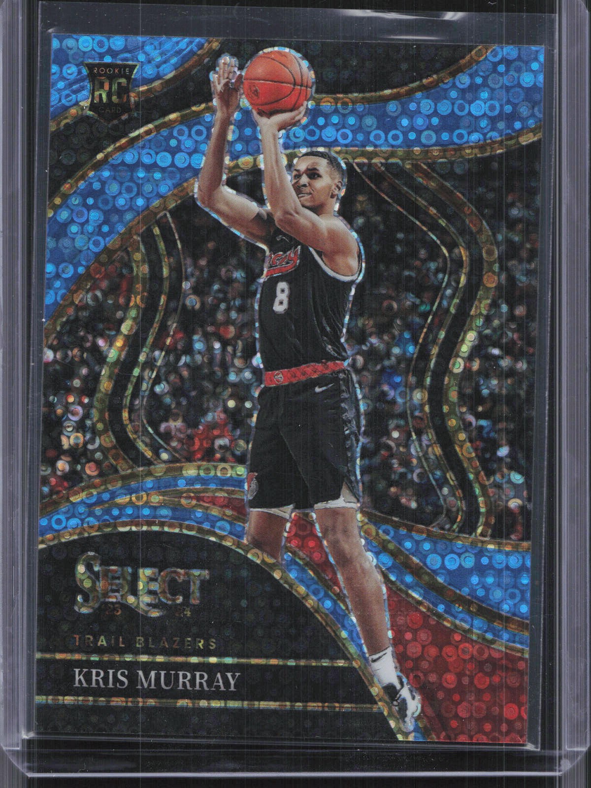 2023-24 Panini Select #277 Kris Murray Courtside Light Blue Disco #/99 RC