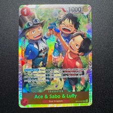 Ace & Sabo & Luffy OP13-007 - One Piece TCG English - SR Foil NM Near-Mint
