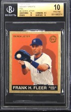 1997 Fleer Goudey Greats Foil #4 Derek Jeter BGS 10 Pristine Pop 1 RARE
