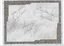 The Whites Signed 8.5 x 11 Inch Page Autograph Country Music Sharon Cheryl Buck