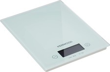 Kenwood DS401.W Bilancia Elettronica da Cucina con Piano in Vetro Bianco,