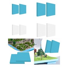 2Pcs Foam Sheets Foam Board Model Building Cuttable DIY Project Foam Blocks for
