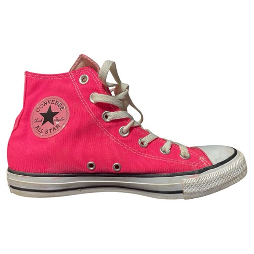 Converse Chuck Taylor All Star High Tops Pink Canvas Unisex Women's US8 Skate - Picture 1 of 7