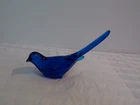 Vintage Fenton Cobalt Blue Bird of Happiness Long Tail  Songbird
