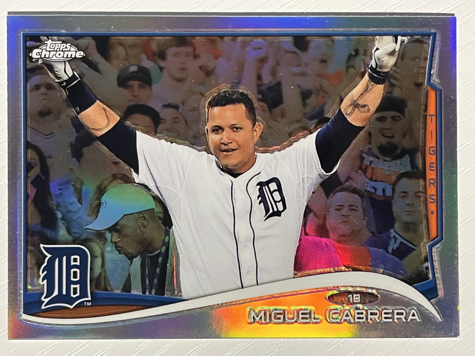Miguel Cabrera 2014 Topps Chrome Refractor #220 Detroit Tigers