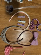 Girls Accessories Bundle Tiara PearlElsa Headbands, Bracelets, Frozen Stickers