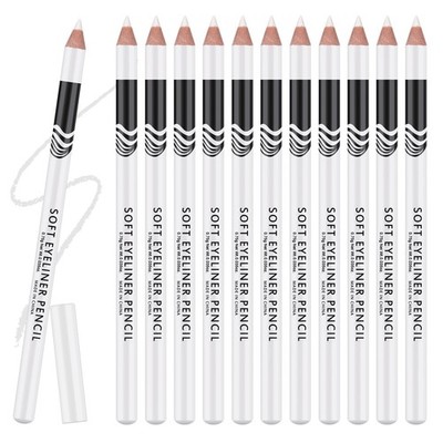 Ownest 12 Pcs White Eyeliner Highlighter Pen, White Pearl Eyeliner Pencil Set...