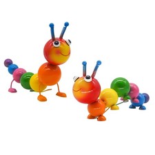 Metal Caterpillar Statue Yard Art Garden Decor for Outside Patio Lawn Ornamen...