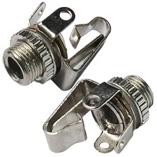 Cess 18 3.5mm Mono Ts Female Jack Socket With Switch Panel Mount 10 Silver