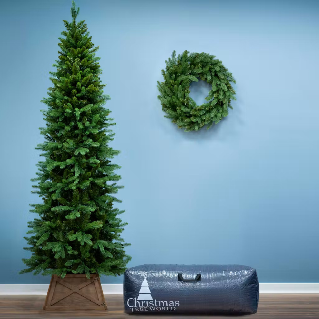 Christmas Tree World The 6ft/180cm Ultra Slim Mixed Pine Tree Tree with Bag