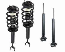 Full Set 2 Front Complete Struts With Springs + 2 Rear Shocks Fit A6 Passat FWD